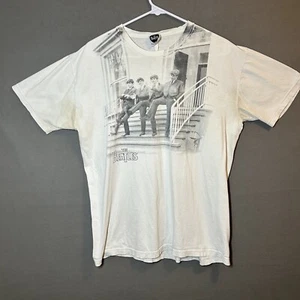 2008 Beatles Abby Road Steps T Shirt Size Large White Rock Band Unisex - Picture 1 of 11