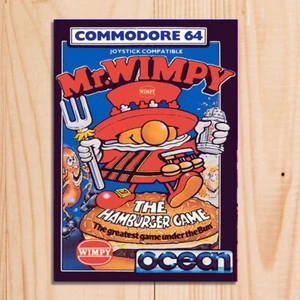 Mr Wimpy Commodore Computer Gaming Vintage Style Metall Plakette Schilder Poster Bild - Bild 1 von 2