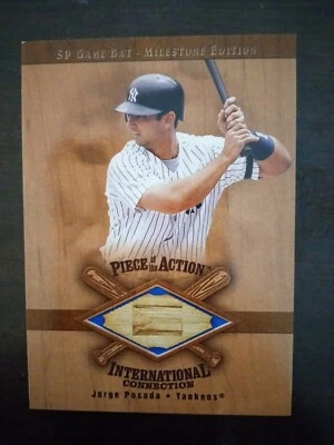 JORGE POSADA 2001 Upper Deck SP Game Bat Milestone Edition GAME-USED BAT I-JP  - Image 1 of 4