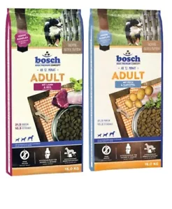 15kg Bosch Adult Lamm&Reis + 15kg Bosch Adult Fisch & Kartoffel Hundefutter - Bild 1 von 1