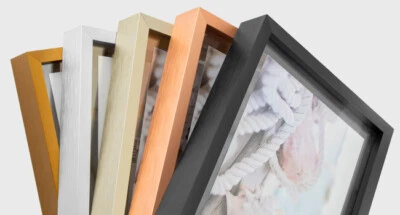 Moldura flutuante de metal vidro real - para monitores de parede - Imagem 1 de 4