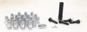 NEW Pro Comp 24-Piece M12×1.25 Spline Lug Nut Kit Chrome w/ Valve Stems PXA11124 - Picture 1 of 6