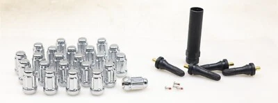 NEW Pro Comp 24-Piece M12×1.25 Spline Lug Nut Kit Chrome w/ Valve Stems PXA11124 - Image 1 of 4