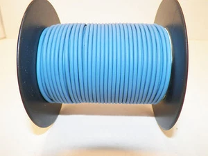 100 FUSSSPULE 16 STÄRKE GXL HI TEMP DRAHT MASSIV LT BLAU AUTOMOBILFÜSSE - Bild 1 von 2