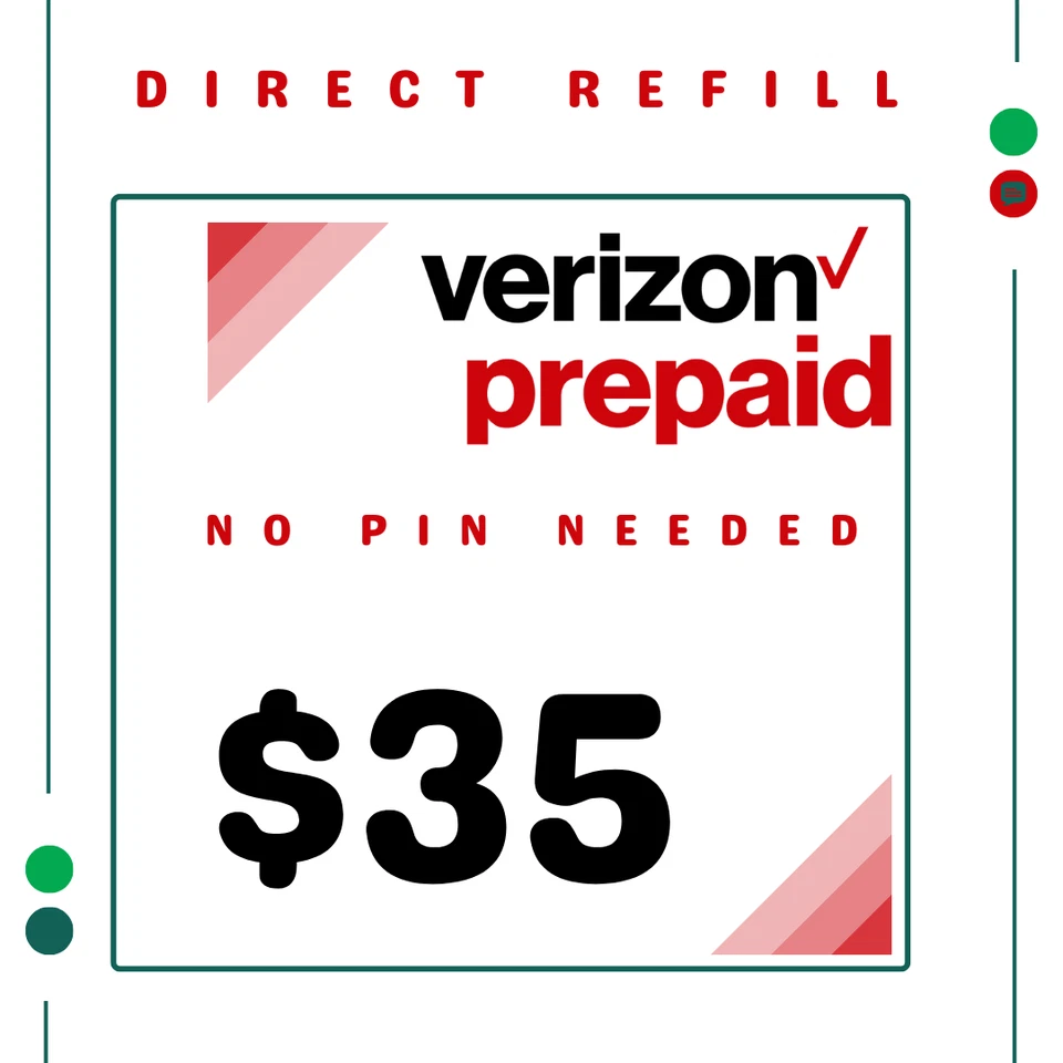 $35 | VERIZON | FAST REFILL | TOP UP - Image 1 of 1