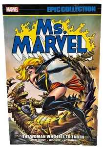 Ms Marvel Epic Collection Vol 2 Woman Who Fell to Earth Captain Marvel OOP RARE - Picture 1 of 12