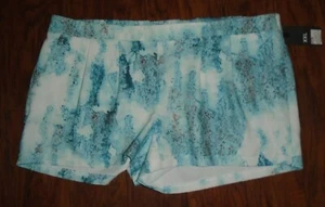 Mossimo Shorts Women's XXL Gallery White Print Polyester Stretch NWT - Picture 1 of 11