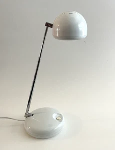 Vintage 1980er - Tensor Modell 650 verstellbare Augapfel Schreibtischlampe - Space Age weiß - Bild 1 von 11