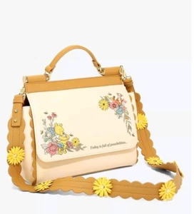 Loungefly Winnie The Pooh And Friends pastel flowers crossbody bag brand new - Picture 1 of 5