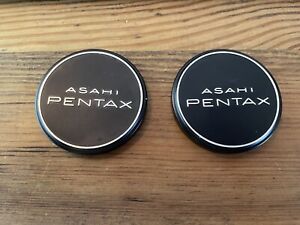 *Exc+5* Lot of 2 Genuine Asahi Pentax 49mm Lens Metal Cap From Japan