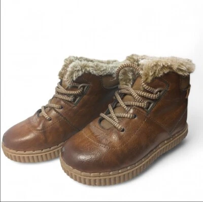 OshKosh Niños Talla 10 Haskell Botines Unisex Marrón Clásico Punta Redonda Con Cordones Foto 1 de 4