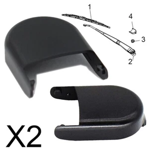 2 x Front Windshield Wiper Arm Nut Cap Cover For GMC Sierra 2500 3500 2007-2016 - Picture 1 of 6