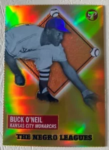 2005 Topps Pristine The Negro Leagues Buck O'Neil #128 Gold Refractor /65 - Picture 1 of 2