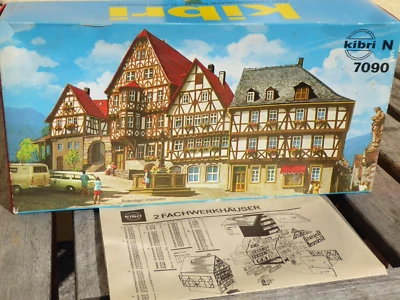 Kibri 7090 N 2 Timber-Frame Market Place Miltenberg, Ungebauter Kit Very - Image 1 of 4