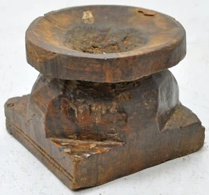Antik Holz Kerzenhalter Ständer Original alt handgeschnitzt - Bild 1 von 9