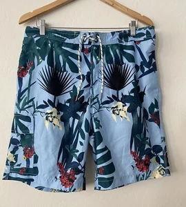 Tommy Bahama Relax Blue Tropical Floral Board Shorts Size Large (P5) - Picture 1 of 6