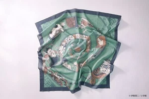 Rare Uzumaki 25th Anniversary Furoshiki Large Japanese Wrapping Cloth Junji Ito - Picture 1 of 5