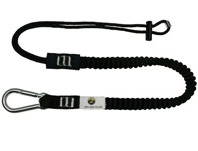 New Tool Lanyard Shock Absorbing with Carabiner 15lb Weight Capacity New Safety - Image 1 of 4