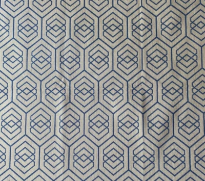 Thom Filicia Kravet Collection Fiscoe Bay Blue Designer Fabric Remnant 24x24" - Image 1 of 3