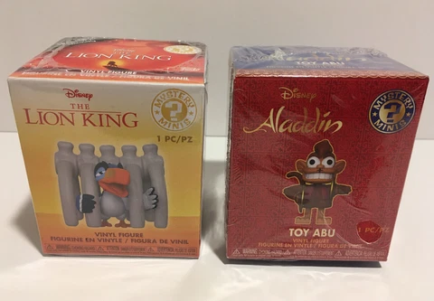 Hot Topic Exclusive Funko Disney Aladdin Abu & Lion King Zazu Mystery Minis Lot Cover