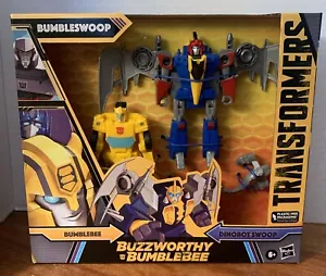 Transformers Studio Series Buzzworthy Bumblebee -BUMBLESWOOP & DINOBOT SWOOP-New - Picture 1 of 4