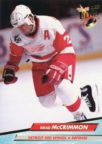 #52 Brad McCrimmon - Detroit Red Wings - 1992-93 Ultra Hockey - Image 1 of 1