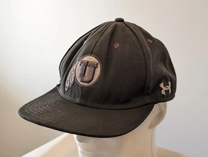 Under Armour Utah Utes Flat Bill Black Adjustable Hat Snapback Embroidered OSFA - Picture 1 of 12