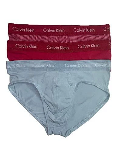 Paquete de 3 calzoncillos de cadera elásticos de algodón Calvin Klein NU2661 L talla grande Foto 1 de 1