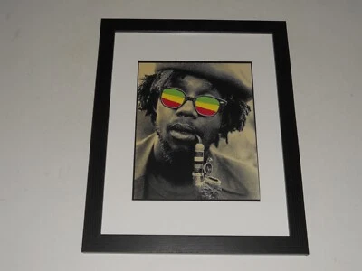 Framed Peter Tosh with Pipe 1979 Legalize It Jamaica Reggae Poster 13"x16" - Image 1 of 2