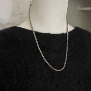 Men/Women Silver Tone Braided Chain 10" long Incl. Extender Very Good Condition - Picture 1 of 5