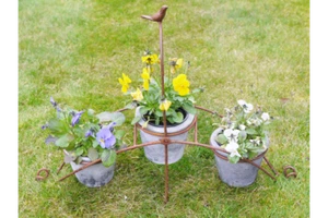 Nr.4674 Tontopf Pflanztopf Topf Blumentopf Deko Gewürzständer Kräutertopf - Picture 1 of 3