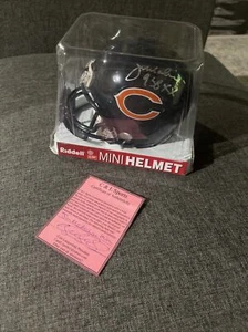 Mini Casco Riddell Firmado Chicago Bears JIM McMAHON AUTO SB XX Inscripción Certificado de Autenticidad - Imagen 1 de 5