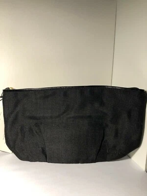 Bolsa/bolsa de maquiagem Donna Karan preta nova - Imagem 1 de 2