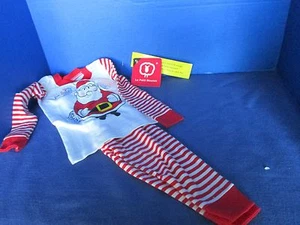 LE PETIT MOUTON~2 Piezas~Rayas Rojas~SANTA PIJAMA ROPA DE DORMIR CONJUNTO PIJAMA~Talla 2T~NUEVO CON ETIQUETAS - Imagen 1 de 3