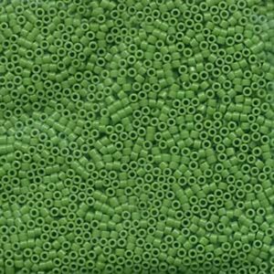 7.2g MIYUKI Seed Beads - 10/0 - Opaque Pea Green (DBM0724) - S0119