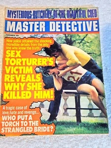 Master Detective Magazine Nov 1974 Sex torturer's victim/Strangulation VERY GOOD - Picture 1 of 6