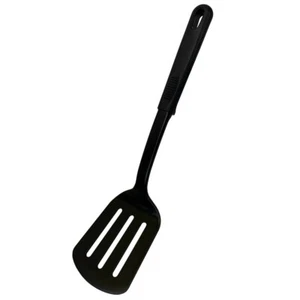 Black Nylon Nonstick 12" Slotted Spatula Turner for Fried Egg,Barbecue,Hamburger - Picture 1 of 4
