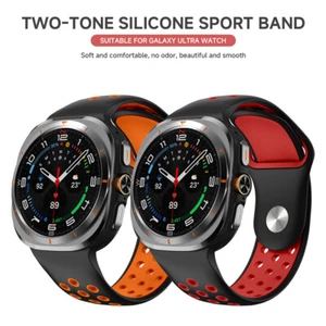 Oddychająca silikonowa opaska do Galaxy Watch Ultra gumowy pasek sportowy opaska na rękę - Zdjęcie 1 z 54