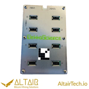 GekkoScience Base USB 2.0 Hub, 8-Port, 120W, 2022 model - Picture 1 of 5