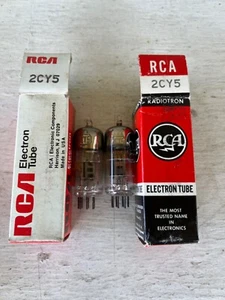 Pair RCA 2CY5 NOS Tubes Tested - Picture 1 of 1