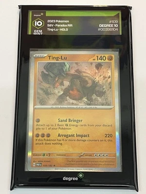 Pokémon TCG Ting-Lu Paradox Rift 109/182 Holo Rare Degree 10 Gem Mint! - Image 1 of 2