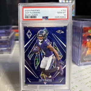 2024 Panini Phoenix - Zay Flowers Purple Laser Color Match /125 PSA 10 Ravens - Picture 1 of 2