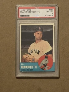 1963 Topps #480 BILL MONBOUQUETTE - PSA 8 - Picture 1 of 2