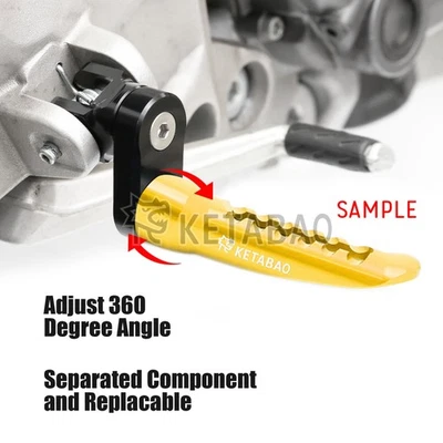 Clavijas traseras inferiores doradas BOB de 1 pulgada para Suzuki SV650 17 18 19 20 21 Foto 1 de 4