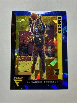 2020-21 Panini Flux Blue Cracked Ice Immanuel Quickley RC #205 - Image 1 of 2
