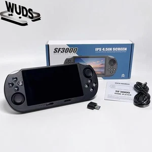 Wuds Sf3000 Retro Handheld Game Console, 4.5 Inch Ips Screen Games Machine, Wire - Picture 1 of 24