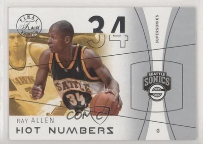 2003-04 Flair Final Edition Hot Numbers /500 Ray Allen #9HN HOF - Image 1 of 2