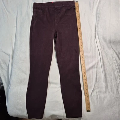 Leggings de mezclilla al tobillo SPANX Jean-ish 20018R ROJO ÓXIDO VINO L excelentes Foto 1 de 4