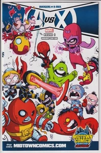 A VS X AVENGERS VS X-MEN #1 MARVEL COMICS SCOTTIE YOUNG MIDTOWN VARIANT COVER - Bild 1 von 2