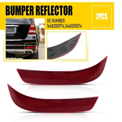 Conjunto de parachoques reflector luz trasera 2x para Mercedes 2010-2012 Benz GL350 GL450 Foto 1 de 4